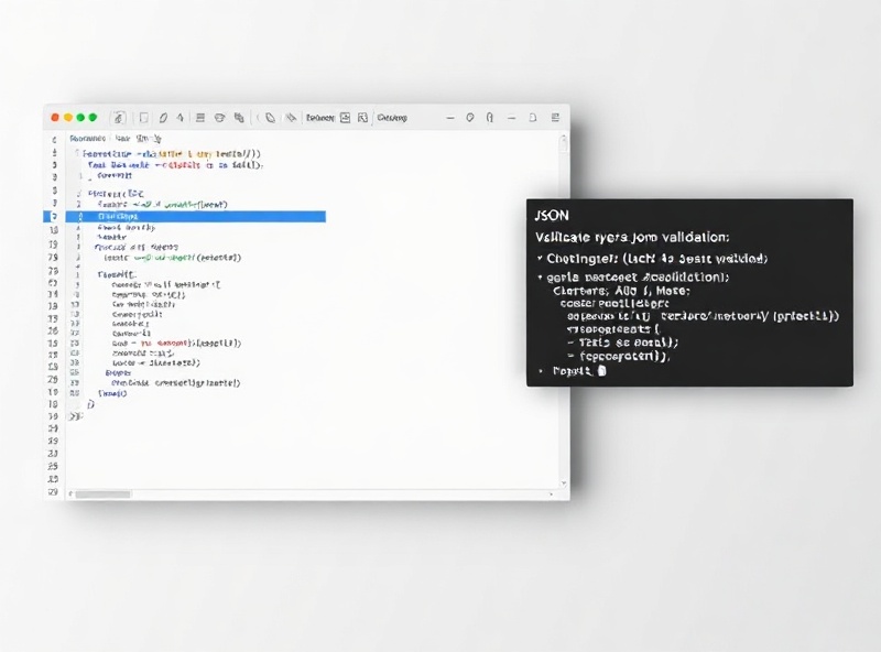JSONForge extension displaying real-time schema validation and error highlighting inside Visual Studio Code